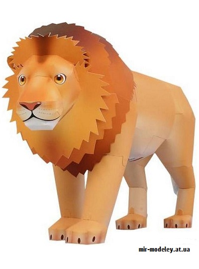 №9407 - Lion (Canon) из бумаги