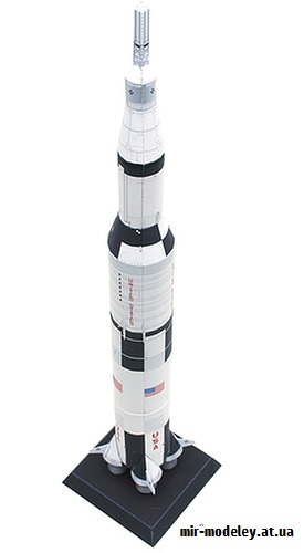 №9351 - Ракета-носитель Сатурн-5 / Saturn V - упрощенная версия (Canon) из бумаги