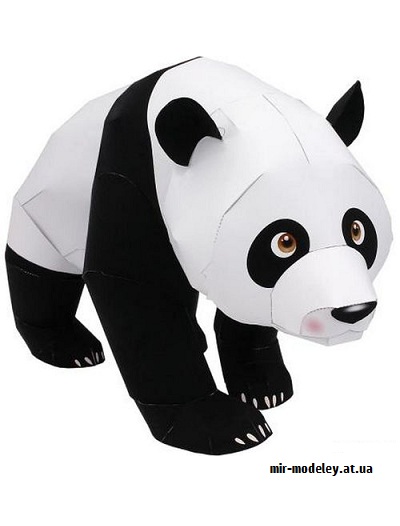 №9398 - Giant Panda 02 (Canon) из бумаги