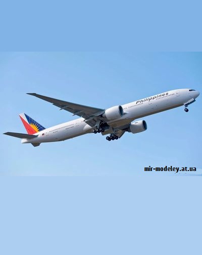 №9324 - Boeing 777-300ER Philippine Airlines (Перекрас Canon) из бумаги