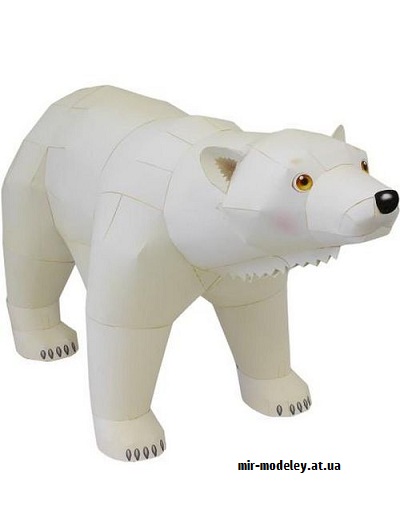 №9363 - Polar Bear (Canon) из бумаги