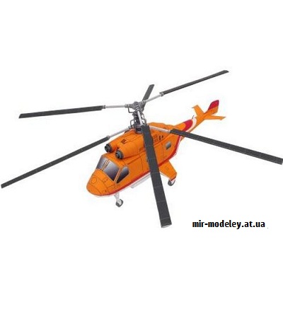 №9330 - Twin-rotor Helicopter (Canon) из бумаги