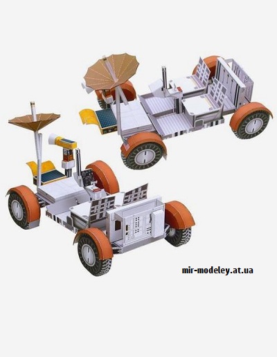 №9348 - Лунный самоходный аппарат Lunar Roving Vehicle (Canon) из бумаги