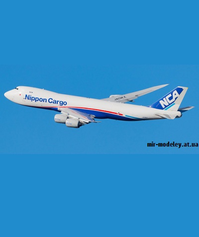 №9318 - Boeing 747-8F Nippon Cargo Airlines (Перекрас Canon) из бумаги