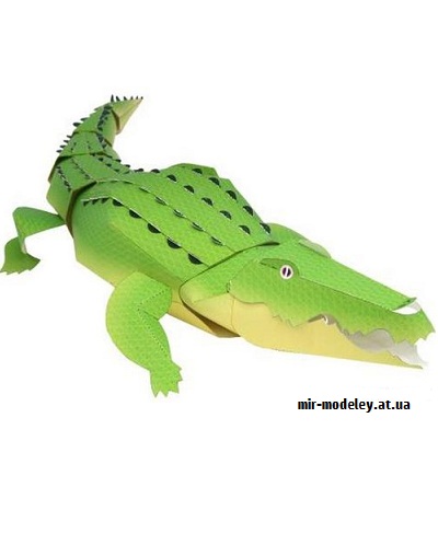 №9394 - Crocodile (Canon) из бумаги