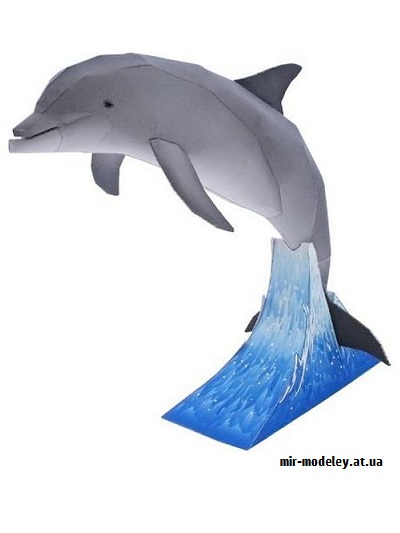 №9355 - Bottlenose Dolphin (Canon) из бумаги