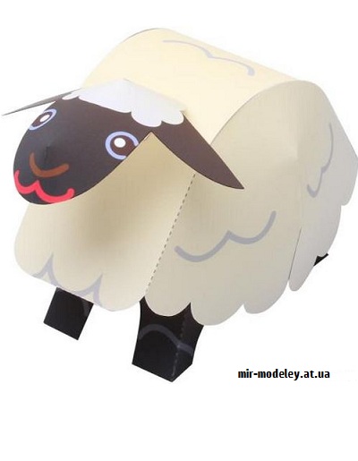 №9442 - Swinging Sheep (Canon) из бумаги