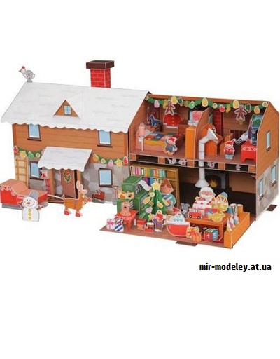 №9501 - Santa Claus's House (Canon) из бумаги