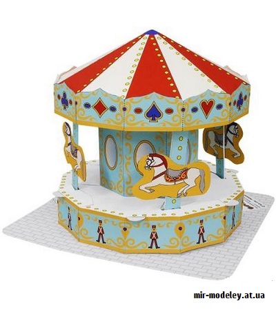 №9480 - Amusement Park(Merry-go-round) (Canon) из бумаги