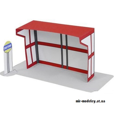 №9465 - Bus Stop (Canon) из бумаги