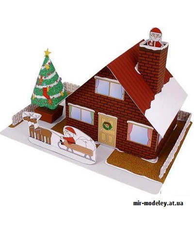 №9491 - House (Christmas) (Canon) из бумаги