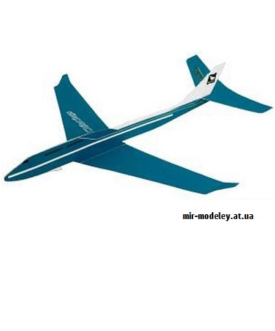 №9449 - Passenger Plane (Blue + Gray + White) (Canon) из бумаги