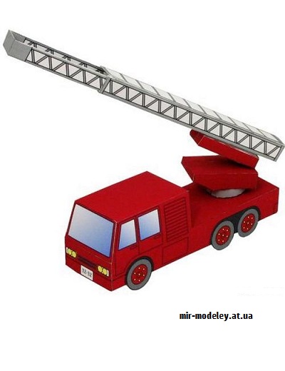 №9454 - Fire Engine (Canon) из бумаги