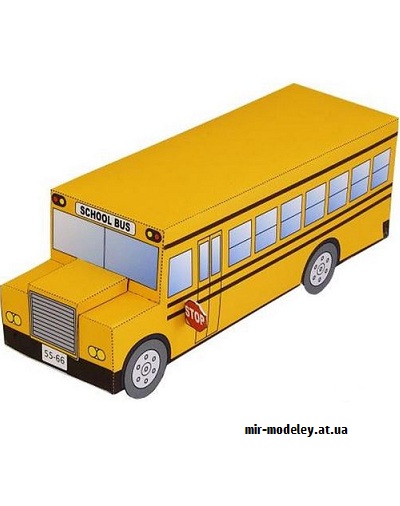 №9474 - School Bus (Canon) из бумаги