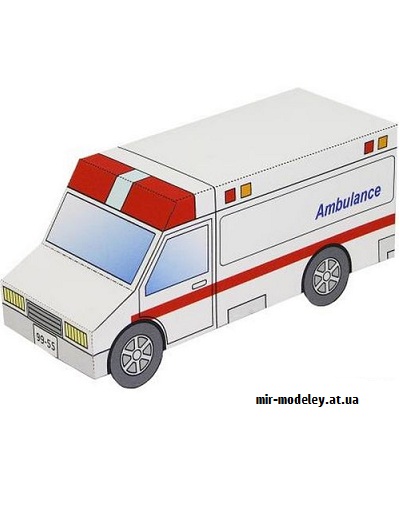 №9478 - Ambulance (Canon) из бумаги