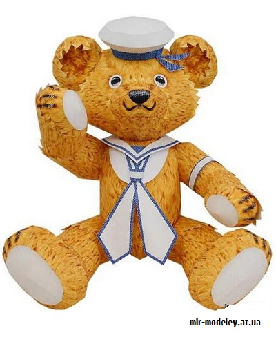 №9572 - Amerigo Teddy Bear (Canon) из бумаги