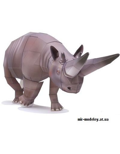 №9596 - Arsinoitherium (Canon) из бумаги