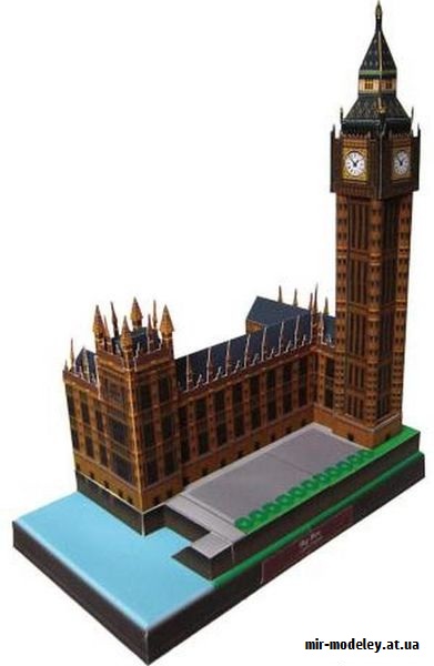 №9558 - Big Ben, England (Canon) из бумаги