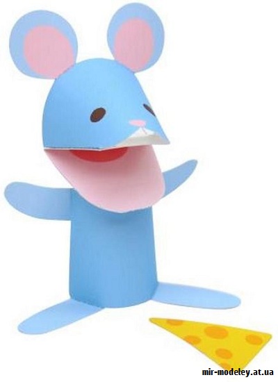 №9522 - Finger Puppet Mouse (Canon) из бумаги