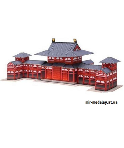 №9553 - Byodoin Phoenix Hall, Japan Mini Version (Canon) из бумаги