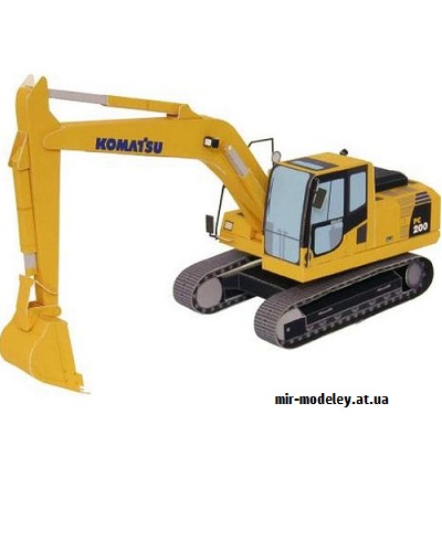 №9524 - Hydraulic Excavator (Canon) из бумаги