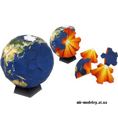 №9523 - Globe Puzzle (Canon) из бумаги