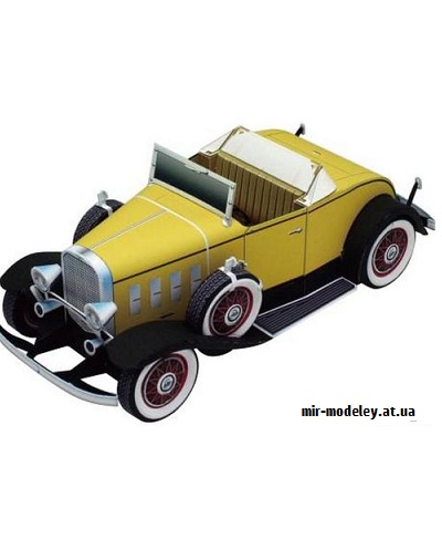 №9539 - Chevrolet Confederate Deluxe Sports Roadster (Canon) из бумаги