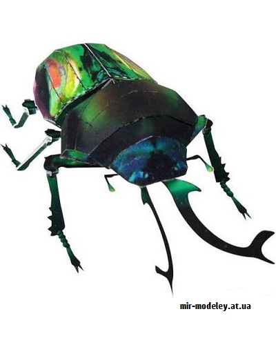 №9642 - Rainbow Beetle (Canon) из бумаги