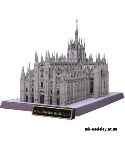 №9684 - Italy Milan Cathedral (Canon) из бумаги