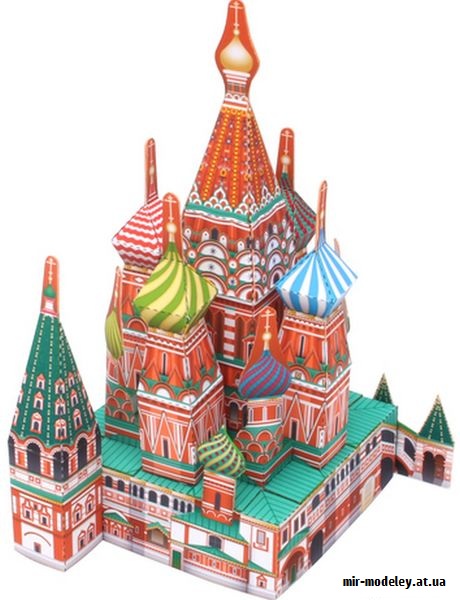 №9670 - Saint Basil’s Cathedral, Russia Mini Version (Canon) из бумаги