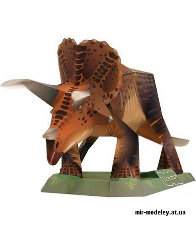 №9655 - Triceratops 02 (Canon) из бумаги