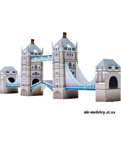 №9673 - Tower Bridge, England Mini Version (Canon) из бумаги