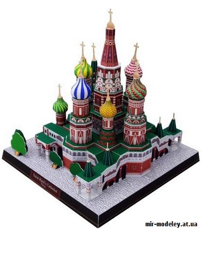 №9688 - Saint Basil’s Cathedral, Russia (Canon) из бумаги