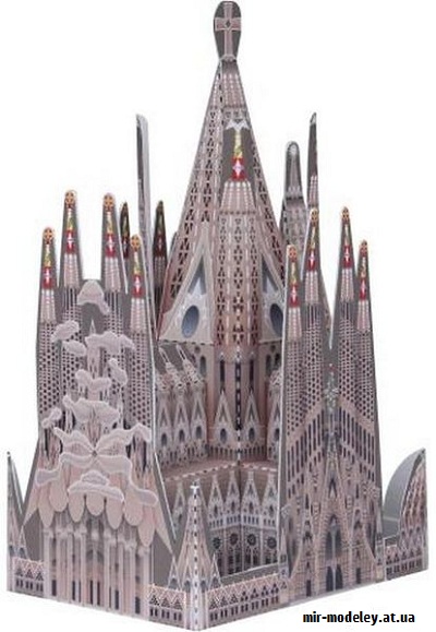 №9669 - Sagrada Familia, Spain Mini Version (Canon) из бумаги