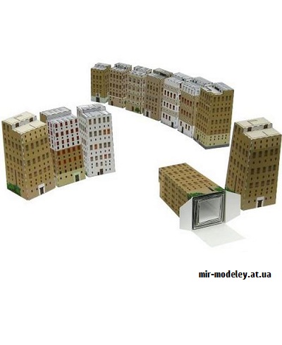 №9666 - Miniature Desktop Towns Shibam (Canon) из бумаги