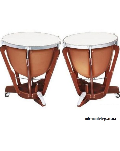 №9746 - Timpani - Барабаны (Canon) из бумаги