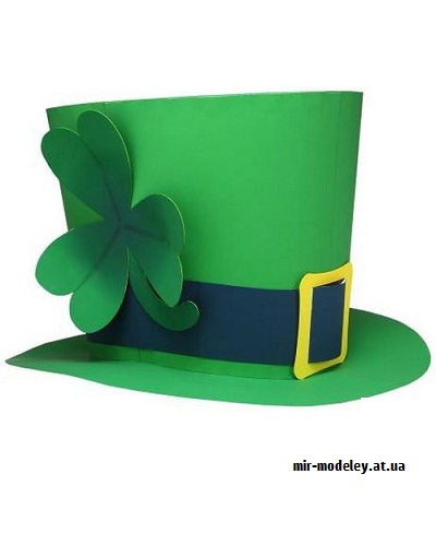 №9764 - St. Patrick's Hat - Шляпа Патрика (Canon) из бумаги