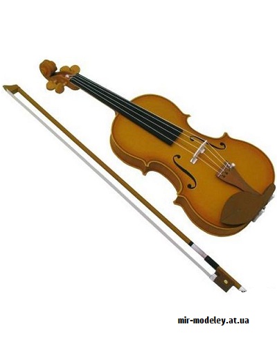 №9748 - Violin - Скрипка (Canon) из бумаги