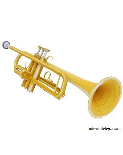 №9747 - Trumpet (Canon) из бумаги