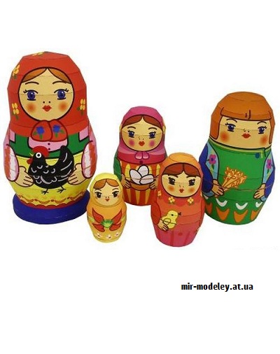 №9733 - Matryoshka Doll (Canon) из бумаги