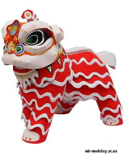 №9727 - Lion Dance (Canon) из бумаги