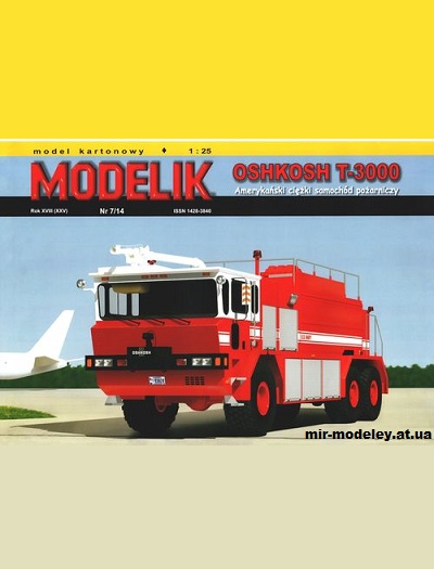 №9842 - Oshkosh T-3000 (Modelik 7/2014) из бумаги