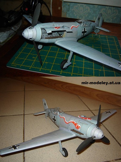 Сборка бумажной модели Messerschmitt Me-209 V4 [Modelik 2006-15]