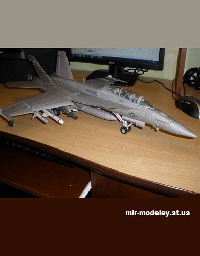 Сборка бумажной модели FA-18F Super Hornet [Modelik 2006-03]