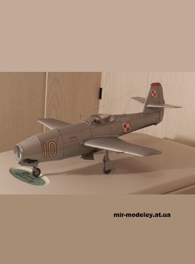 Сборка бумажной модели Як-23 / Jak-23 "Flora" [Modelik 2004-16]